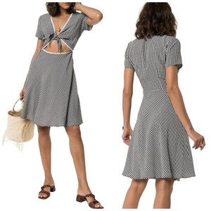 Solid and Striped Gingham Cutout Dress Size xs